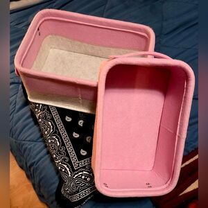 Pink Storage Bins